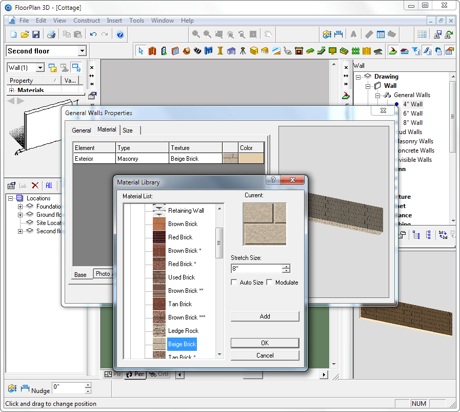 Применение текстур в floorplan 3d