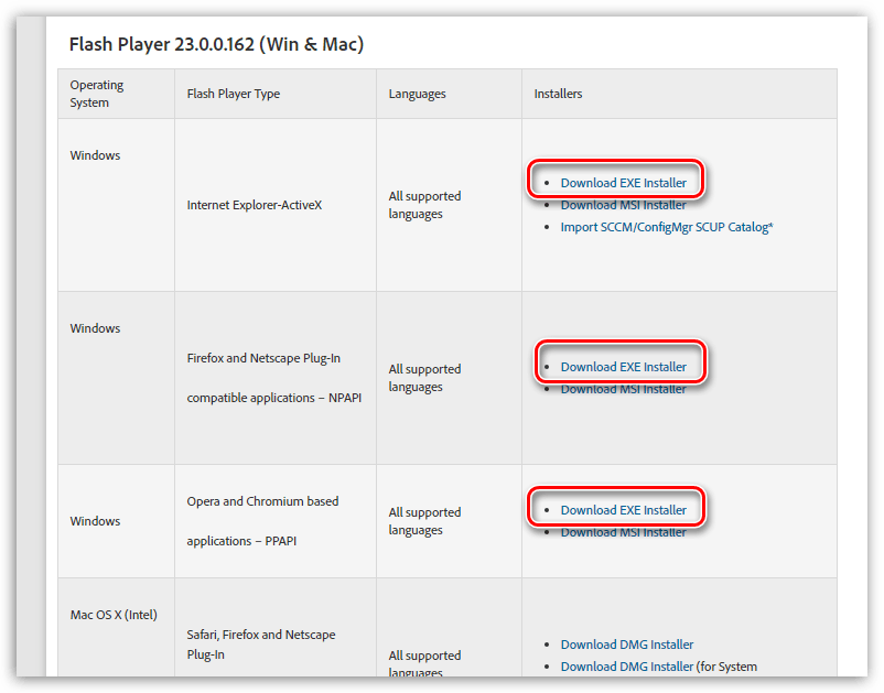 Ошибка инициализации приложения Adobe Flash Player