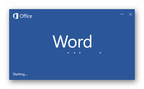 Открытие программы Microsoft Word