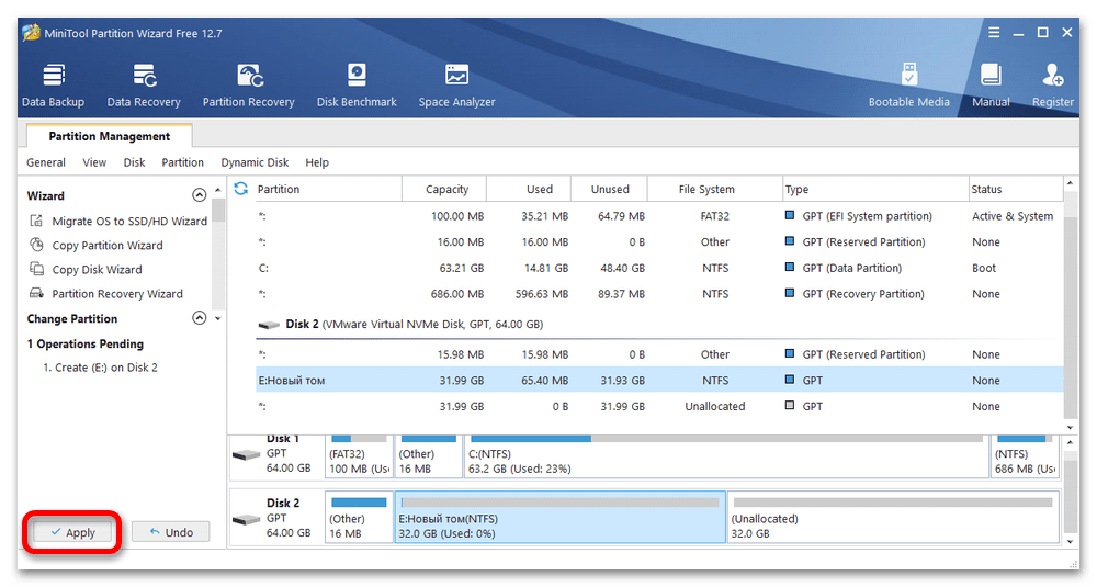 Как создать новый диск в Windows 11_041