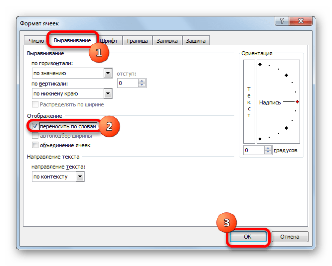 Формат ячеек в Microsoft Excel