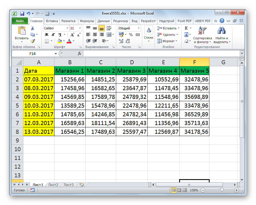 Маштаб изменен на мониторе в Microsoft Excel