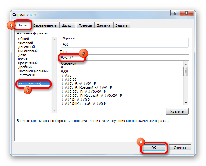 Форматирование в Microsoft Excel