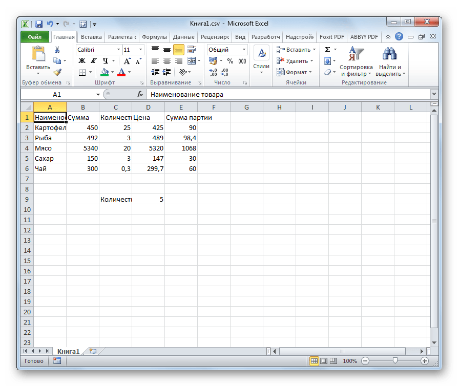 Корректное отображение символов в Microsoft Excel