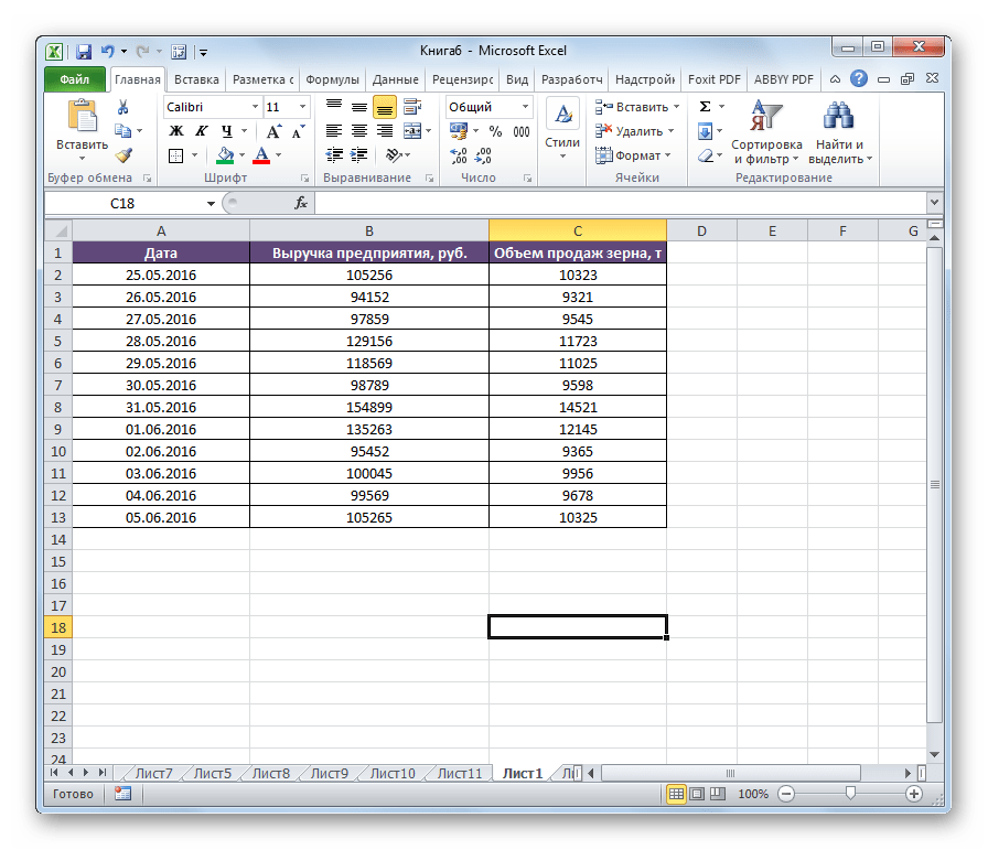 Перемещение столбцов завершено в Microsoft Excel