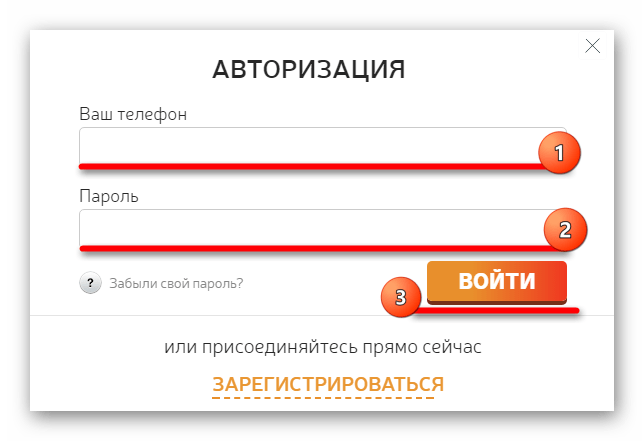 Авторизация в Перекуп клубе