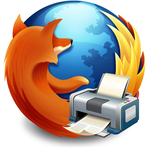 Firefox вилітає при друку сторінки