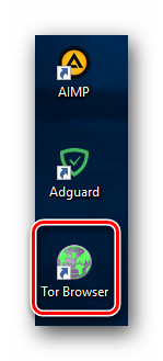 Запускаем программу Tor с рабочего стола