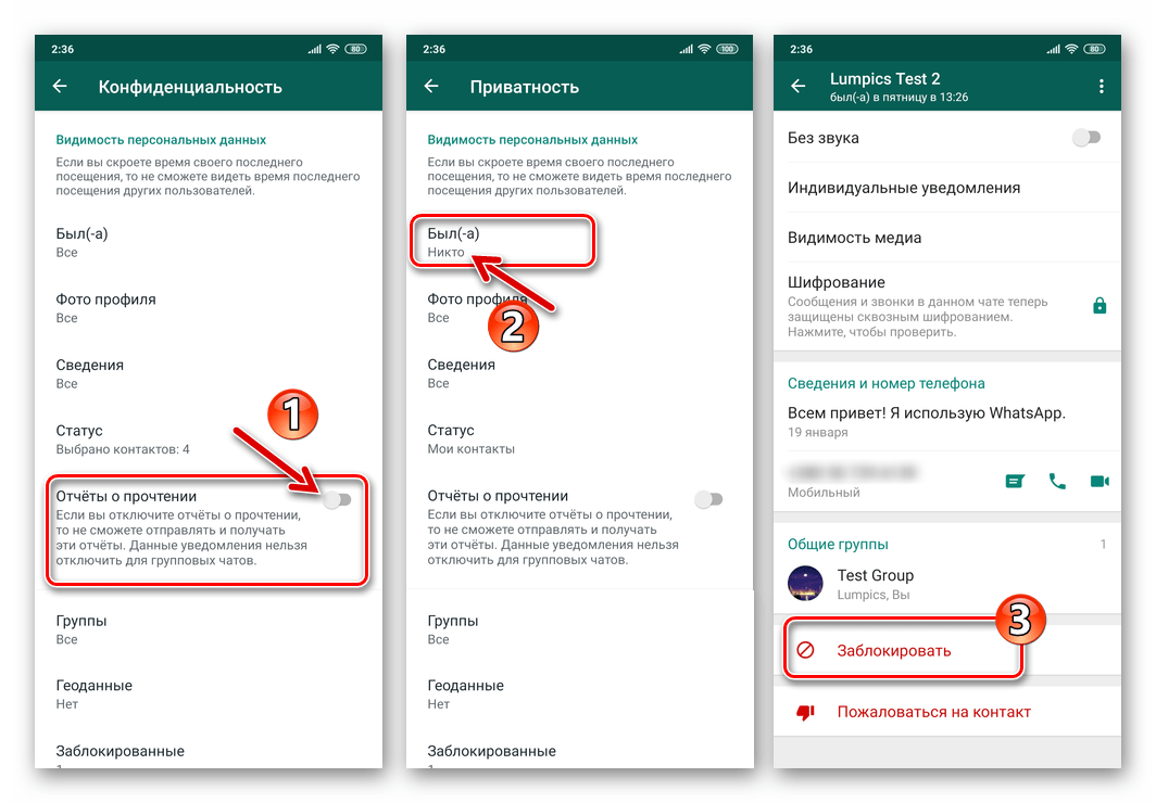 WhatsApp для Android - включение режима невидимки в мессенджере