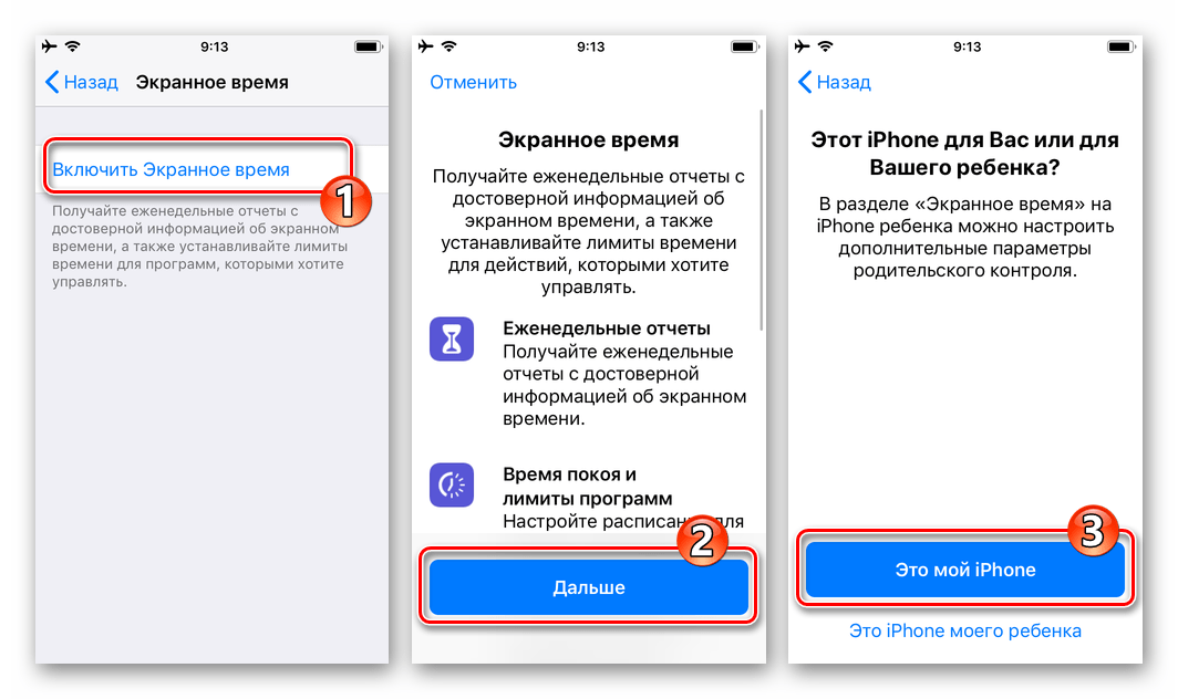 WhatsApp для iPhone Включение модуля Экранное время в iOS
