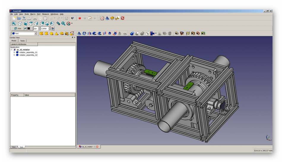 Создание чертежа в программном обеспечении FreeCAD