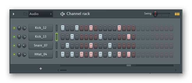 Драм линия FL Studio