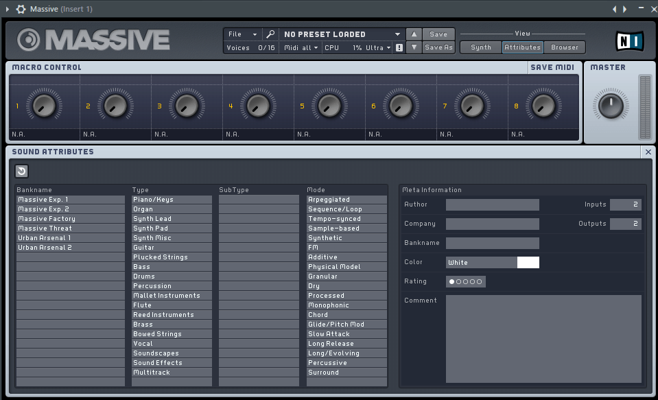 Massive VST плагин для FL Studio