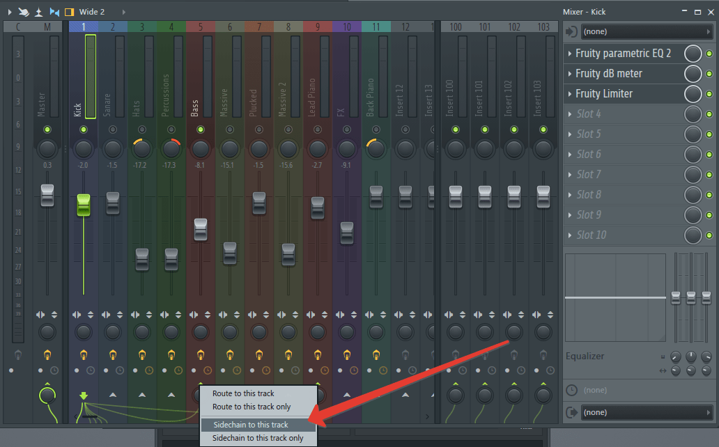 Sidechain to This Track в FL Studio