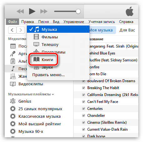 Как добавить книги в iTunes