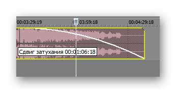 Создание затухания в Sony Vegas