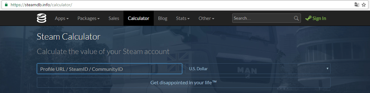 Калькулятор аккаунта Steam
