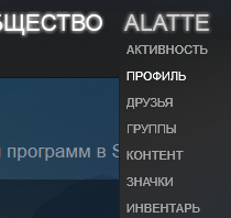 Профиль Steam